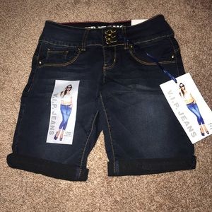 Denim Bermuda shorts